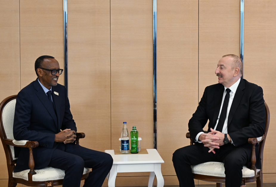 Prezident İlham Əliyev Ruanda Prezidenti ilə görüşüb (FOTO/VİDEO) (YENİLƏNİB)