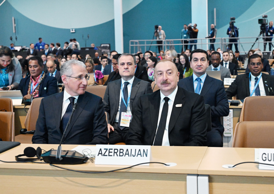 Prezident İlham Əliyev COP29 çərçivəsində inkişaf etməkdə olan kiçik ada dövlətlərinin Sammitində iştirak edib (FOTO/VİDEO) (YENİLƏNİB-3)