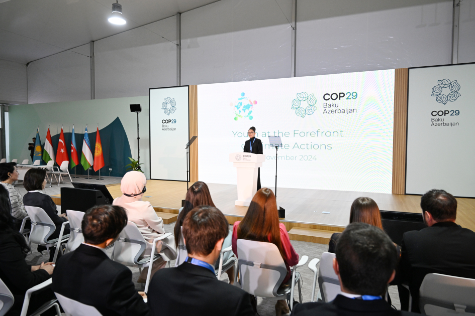 COP29-da Birinci xanımların iştirakı ilə “Gənclər iqlim fəaliyyətlərinin ön cəbhəsində” mövzusunda konfrans keçirilib (FOTO)