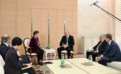 Prezident İlham Əliyev Beynəlxalq Valyuta Fondunun sərəncamçı direktoru ilə görüşüb (FOTO/VİDEO) (YENİLƏNİB)