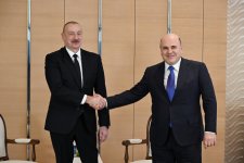 Prezident İlham Əliyev Rusiya Hökumətinin Sədri ilə görüşüb (FOTO/VİDEO) (YENİLƏNİB)