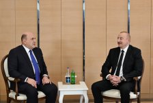 Prezident İlham Əliyev Rusiya Hökumətinin Sədri ilə görüşüb (FOTO/VİDEO) (YENİLƏNİB)