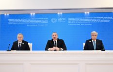 Bakıda Prezident İlham Əliyevin, Prezident Kasım-Jomart Tokayevin və Prezident Şavkat Mirziyoyevin üçtərəfli görüşü olub (FOTO/VİDEO) (YENİLƏNİB-2)