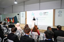 COP29-da Birinci xanımların iştirakı ilə “Gənclər iqlim fəaliyyətlərinin ön cəbhəsində” mövzusunda konfrans keçirilib (FOTO)