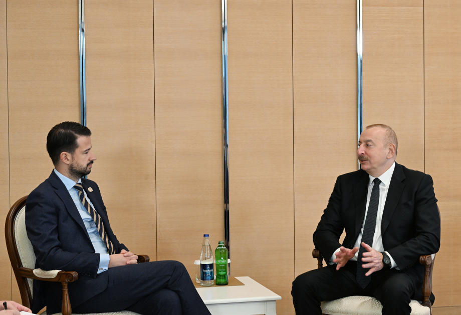Prezident İlham Əliyev Monteneqronun Prezidenti ilə görüşüb (FOTO/VİDEO) (YENİLƏNİB)