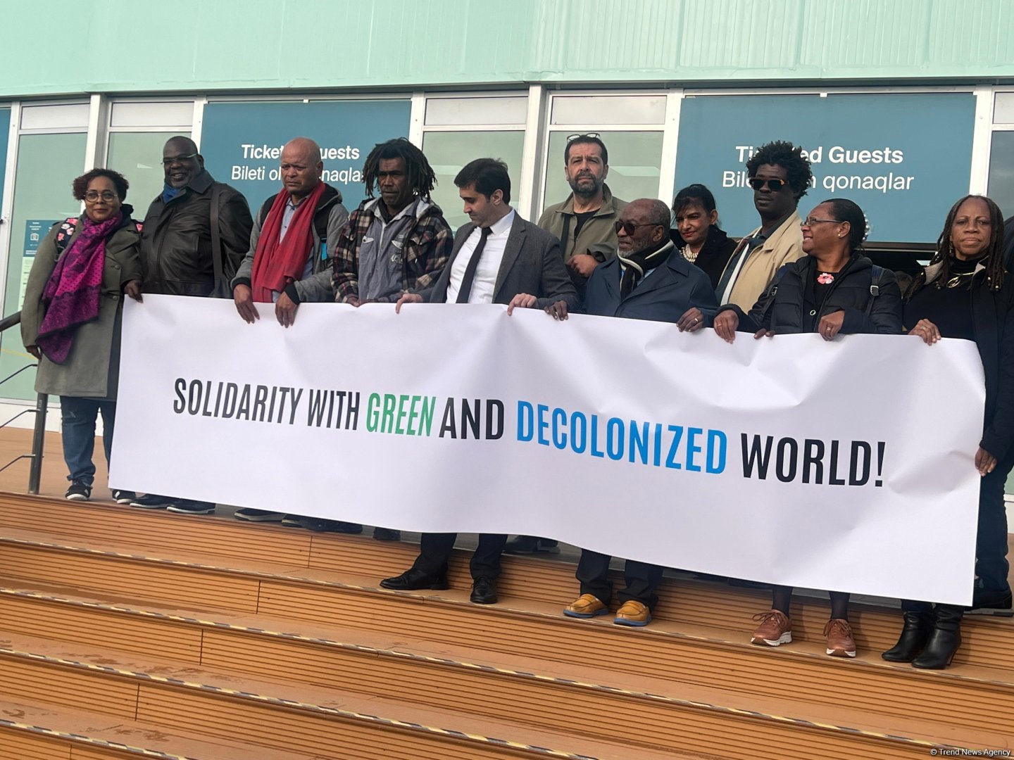 COP29-da Niderland və Fransanın müstəmləkəçilik siyasətinə qarşı aksiya keçirilib (FOTO/VİDEO)