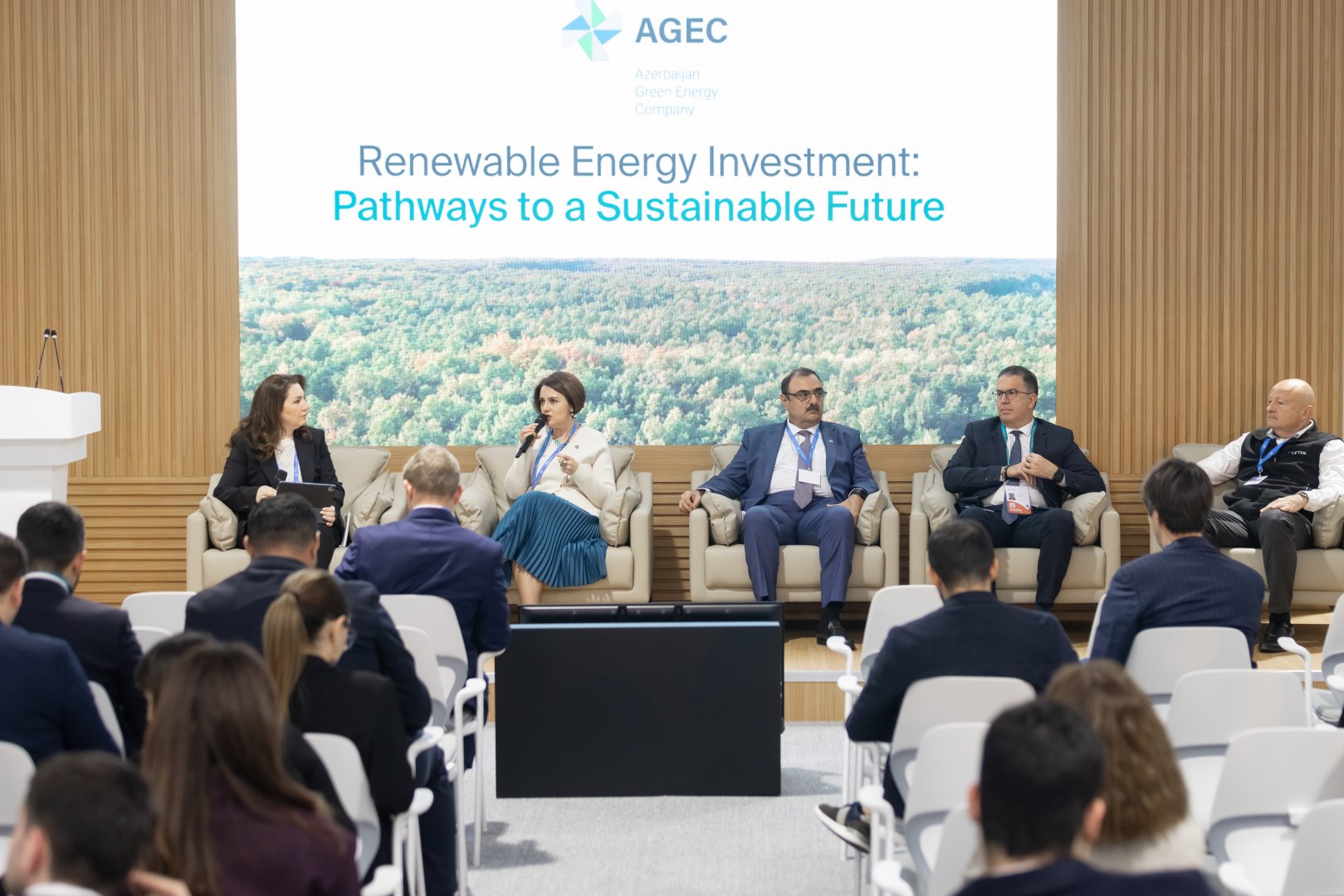 "Azerbaijan Green Energy Company" MMC COP29-da bərpa olunan enerjiyə yatırımlar istiqamətində panel müzakirəsi təşkil edib (FOTO)