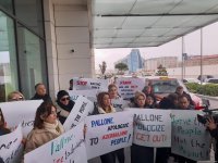 Bir qrup Azərbaycan QHT təmsilçiləri ermənipərəst Frank Peloninin Azərbaycana səfərinə qarşı etiraz aksiyası keçirib (FOTO/VİDEO)