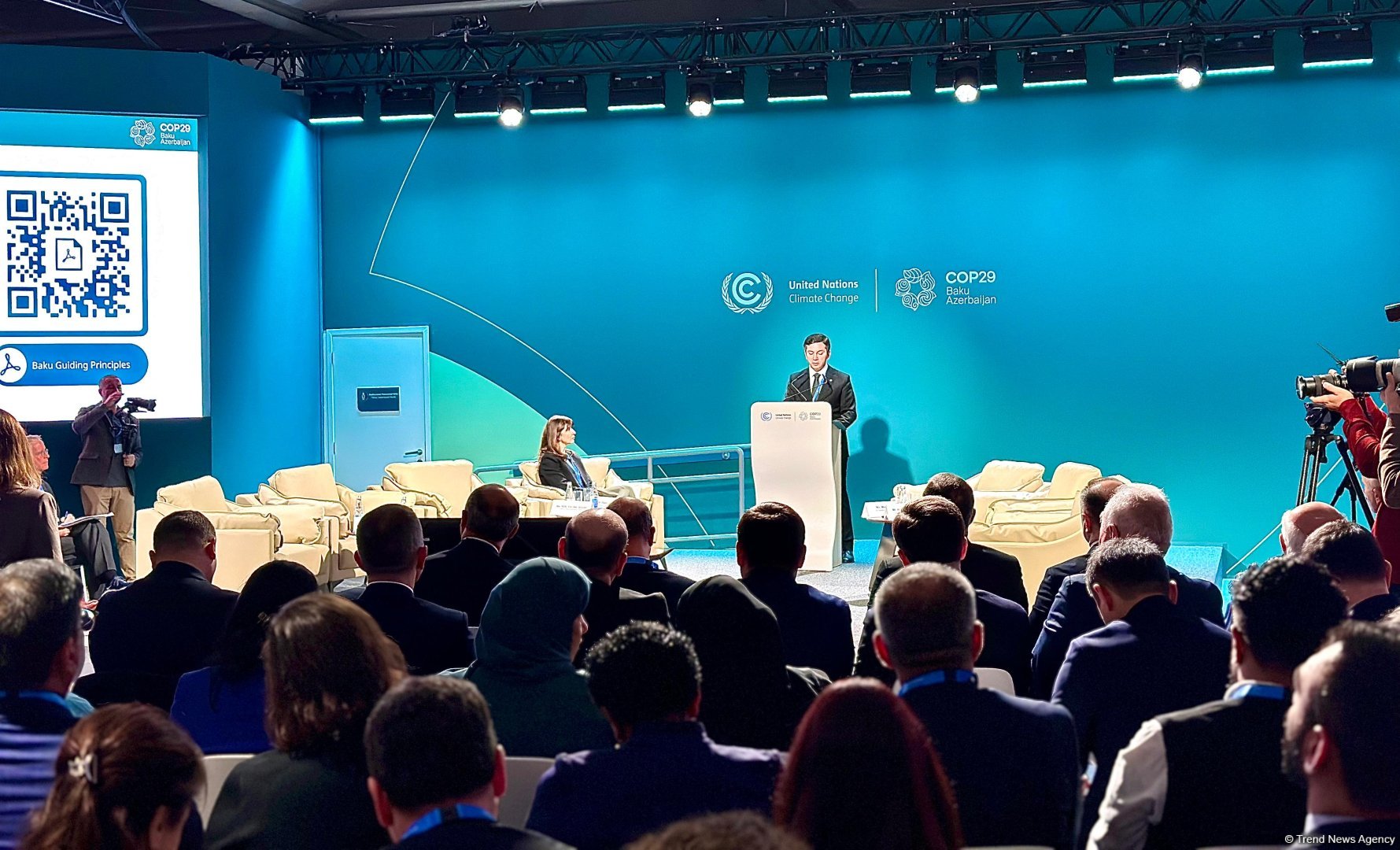 COP29 çərçivəsində İqlimə davamlı gələcək üçün insan inkişafına sərmayə qoyuluşu üzrə Yüksək Səviyyəli Görüş keçirilib (FOTO)