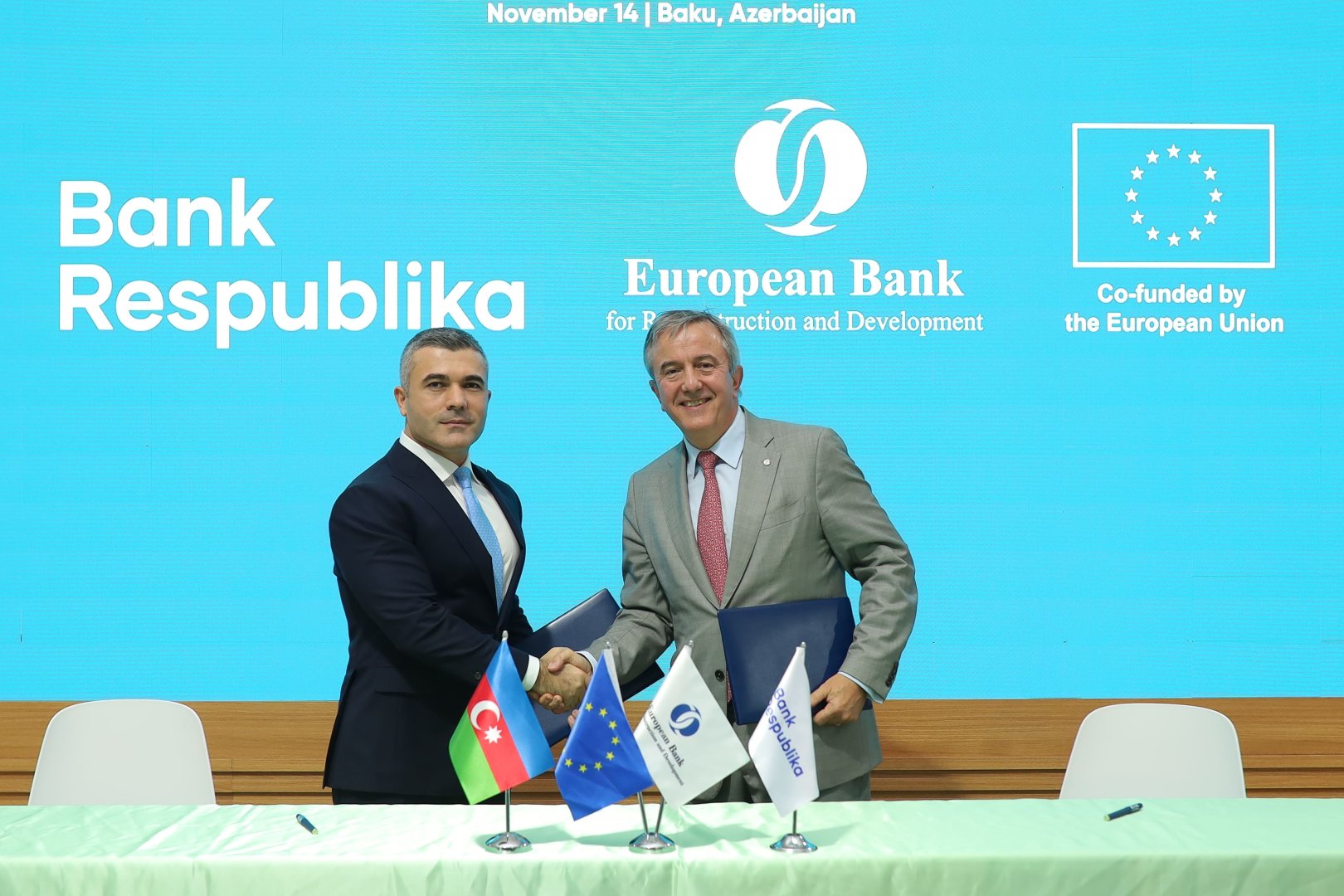 Bank Respublika və EBRD COP29 çərçivəsində yaşıl kredit sazişi imzalayıb (FOTO)