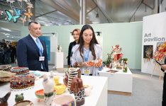 Heydər Əliyev Fondunun vitse-prezidenti Leyla Əliyeva və Bakı Media Mərkəzinin rəhbəri Arzu Əliyeva COP29-da təqdim edilən inklüziv sərgi ilə tanış olublar (FOTO)