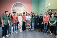 Heydər Əliyev Fondunun vitse-prezidenti Leyla Əliyeva Bakıda ilk inklüziv iaşə obyekti olan “Kaşalata” kafeni ziyarət edib (FOTO)