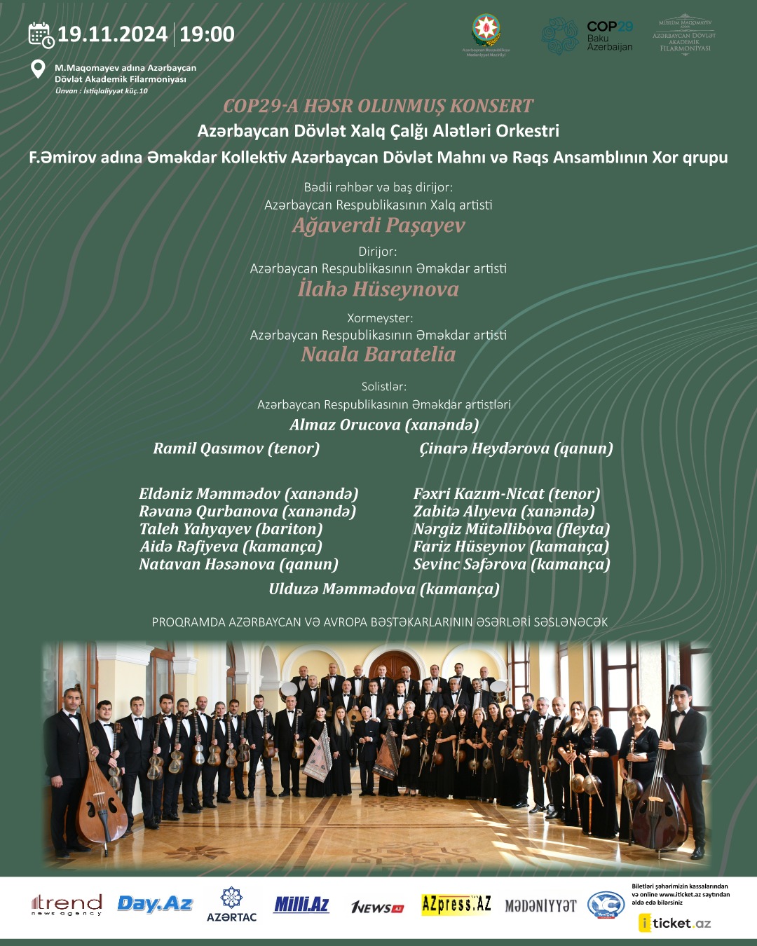 Filarmoniyada COP29-a həsr olunmuş növbəti konsert keçirilib (FOTO)
