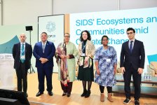 COP29 çərçivəsində “İqlim dəyişmələri şəraitində Kiçik ada dövlətləri və icmaların ekosistemləri”
mövzusunda sessiya keçirilib (FOTO)