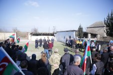 Xaçmaz rayonunun Nağıoba kəndinə ilk dəfə təbii qaz verilib (FOTO)