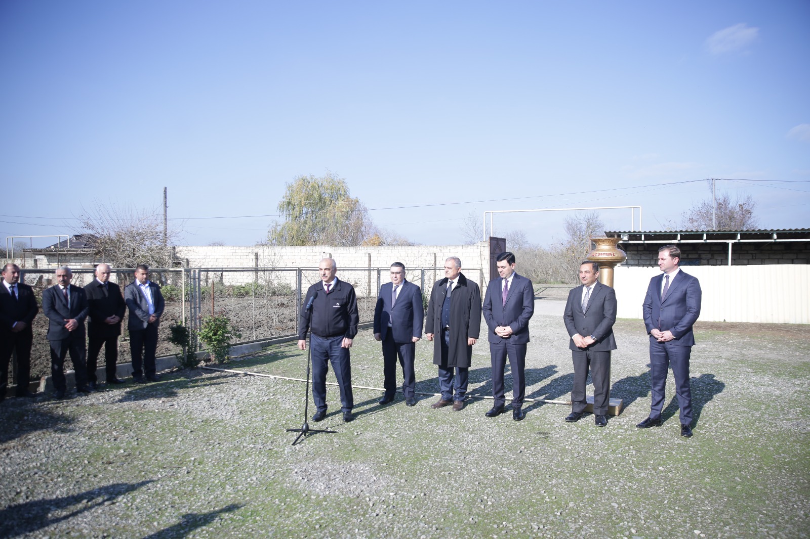Xaçmaz rayonunun Nağıoba kəndinə ilk dəfə təbii qaz verilib (FOTO)
