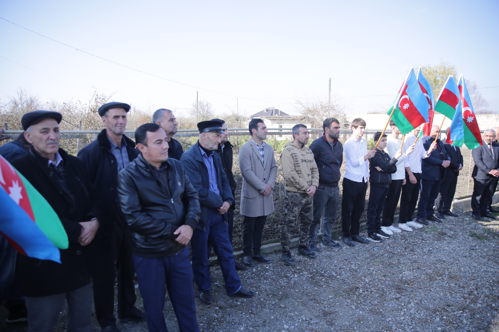 Xaçmaz rayonunun Nağıoba kəndinə ilk dəfə təbii qaz verilib (FOTO)