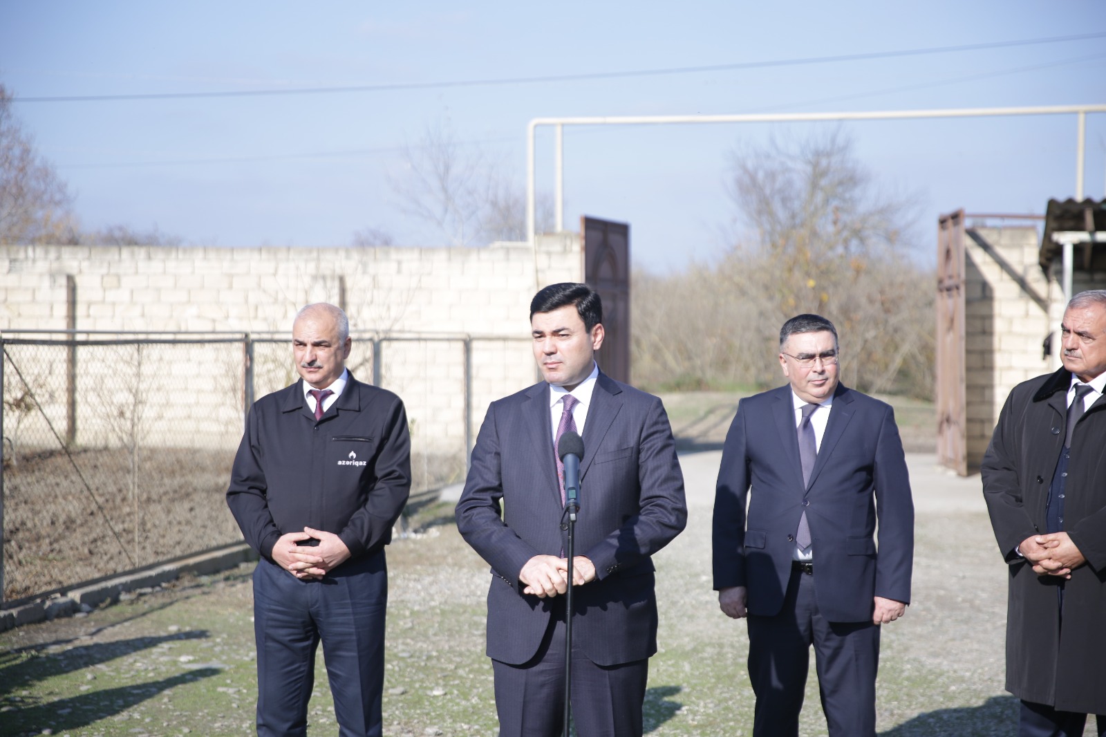 Xaçmaz rayonunun Nağıoba kəndinə ilk dəfə təbii qaz verilib (FOTO)