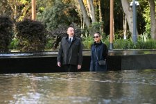Prezident İlham Əliyev,  Birinci xanım Mehriban Əliyeva və ailə üzvləri Mərkəzi Nəbatat Bağının açılışında iştirak ediblər (FOTO/VİDEO)