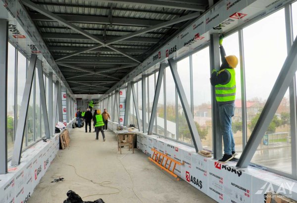 Paytaxtda daha bir yerüstü piyada keçidinin inşası yekunlaşmaq üzrədir