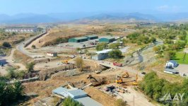 Ağdam-Əsgəran-Xocalı-Xankəndi yolunun yenidən qurulması sürətlə davam etdirilir (FOTO/VİDEO)