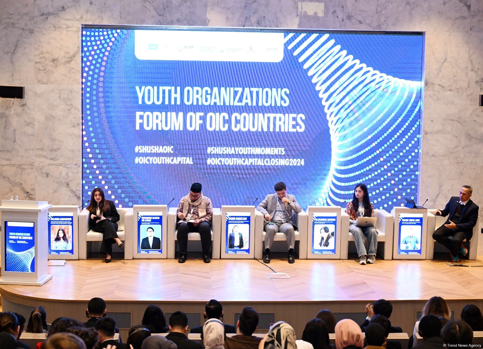 Şuşada "İƏT Ölkələri Gənclər Təşkilatları forumu"nun panel müzakirəsi keçirilib (FOTO)