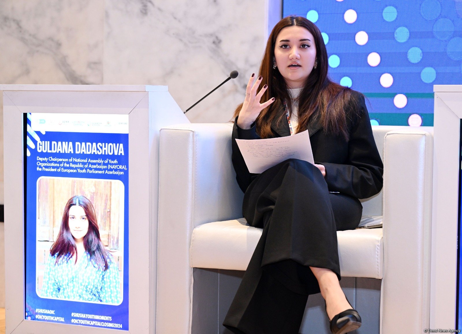 Şuşada "İƏT Ölkələri Gənclər Təşkilatları forumu"nun panel müzakirəsi keçirilib (FOTO)