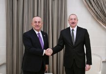 Prezident İlham Əliyev Türkiyənin sabiq xarici işlər naziri Mövlud Çavuşoğlunu qəbul edib (FOTO/VİDEO)