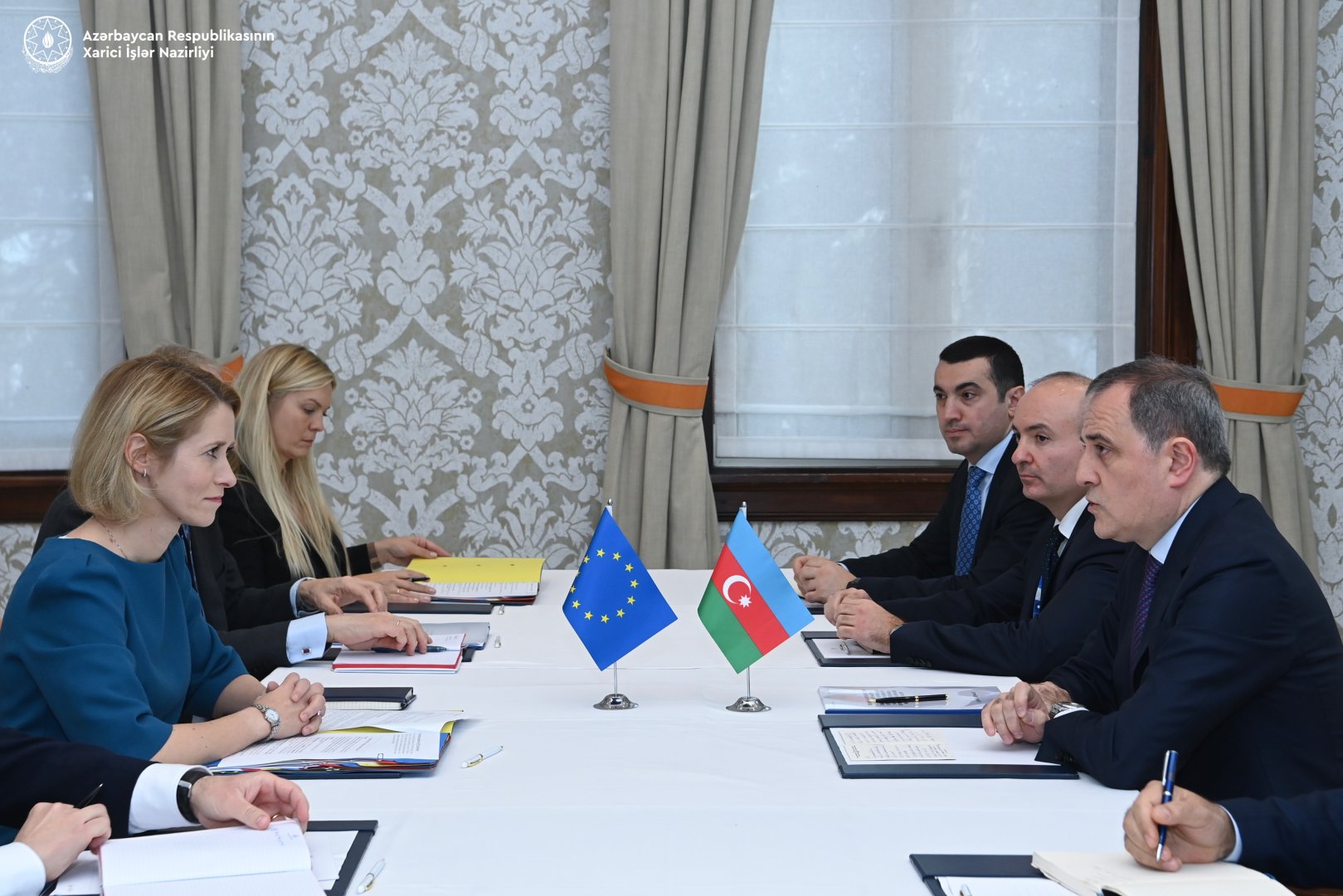 Ceyhun Bayramov Avropa Komissiyasının vitse-prezidenti ilə Azərbaycan-Ermənistan normallaşmasını müzakirə etdi (FOTO)