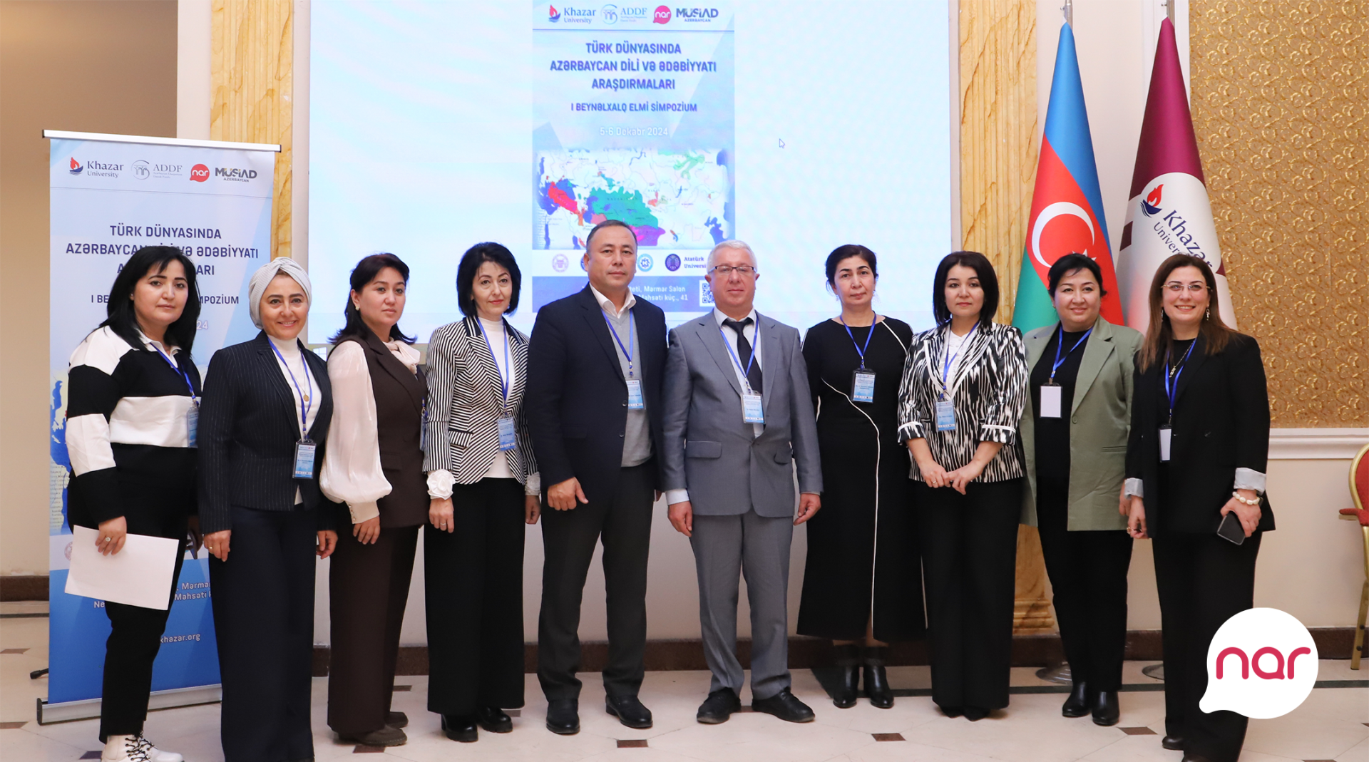 “Nar”ın dəstəyi ilə Azərbaycan dili və ədəbiyyatı üzrə beynəlxalq simpozium keçirildi (FOTO)