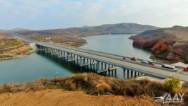 Ağdam-Füzuli avtomobil yolunda tikinti işlərinin 82% icra olunub (FOTO)