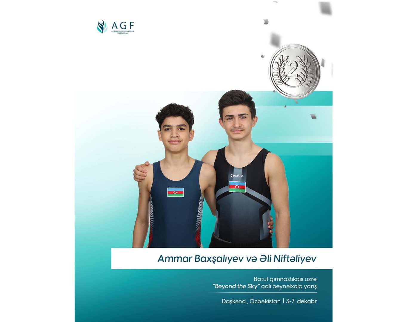 Gimnastlarımız "Beyond the Sky” turnirində 6 medal qazanıblar