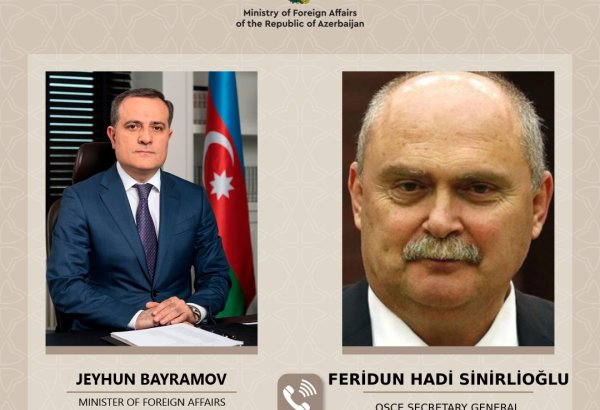 Ceyhun Bayramov ATƏT-in yeni Baş katibi ilə telefonda danışıb