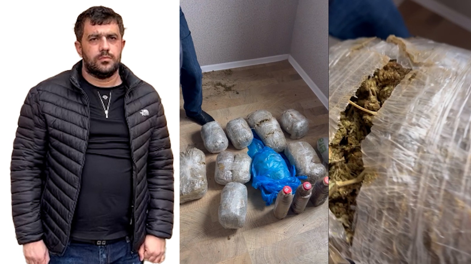 Narkotiklə bağlı tutulan mütəşəkkil dəstənin daha 2 üzvündən 26 kq narkotik vasitə götürülüb (FOTO)