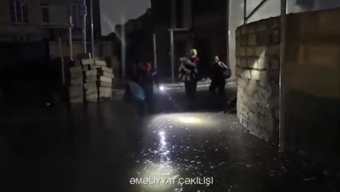Masazırda bəzi əraziləri su basdı - 25 nəfər təxliyə edildi (VIDEO)
