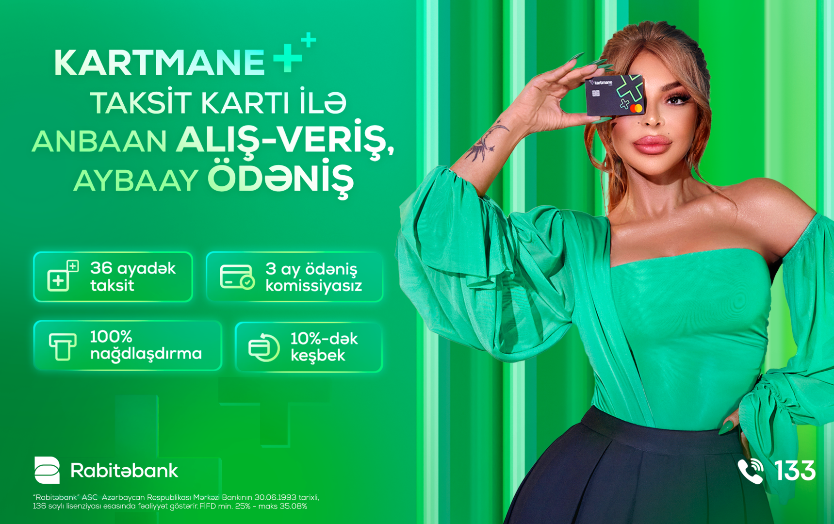 Rabitəbankdan yenilik - Taksit funksiyalı kartmane kartı (FOTO)