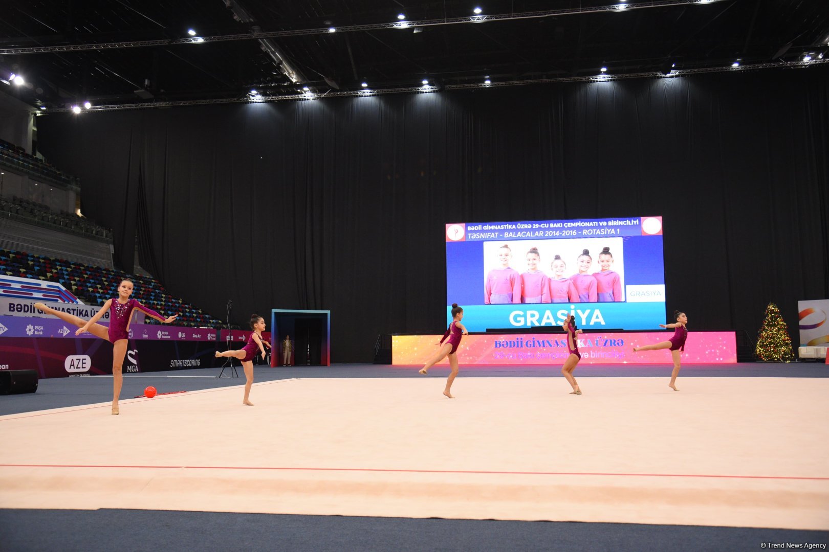 Bədii Gimnastika üzrə 29-cu Bakı çempionatı ve birinciliyi davam edir (FOTO)