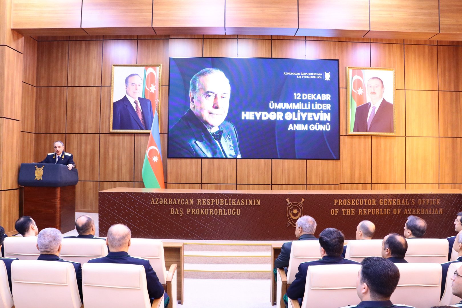 Baş Prokurorluqda Ümummilli lider Heydər Əliyevin anım gününə həsr olunan tədbir keçirilib (FOTO)