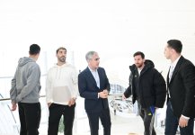 Messi və komanda yoldaşları Heydər Əliyev Mərkəzində! (FOTO)