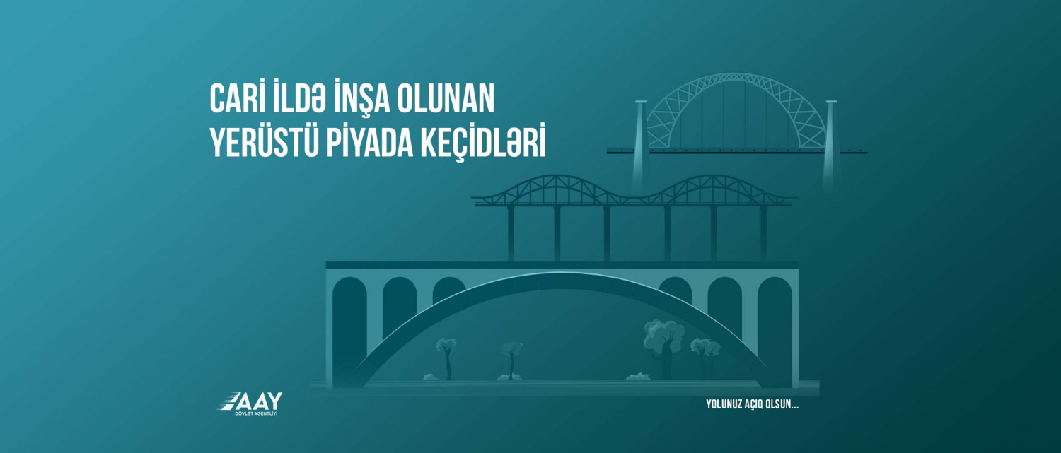 Azərbaycanda üç yeni yerüstü piyada keçidi tikilir