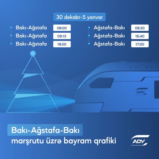 Bakı-Ağstafa-Bakı marşrutu üzrə əlavə qatar reysləri təyin edilib (FOTO)