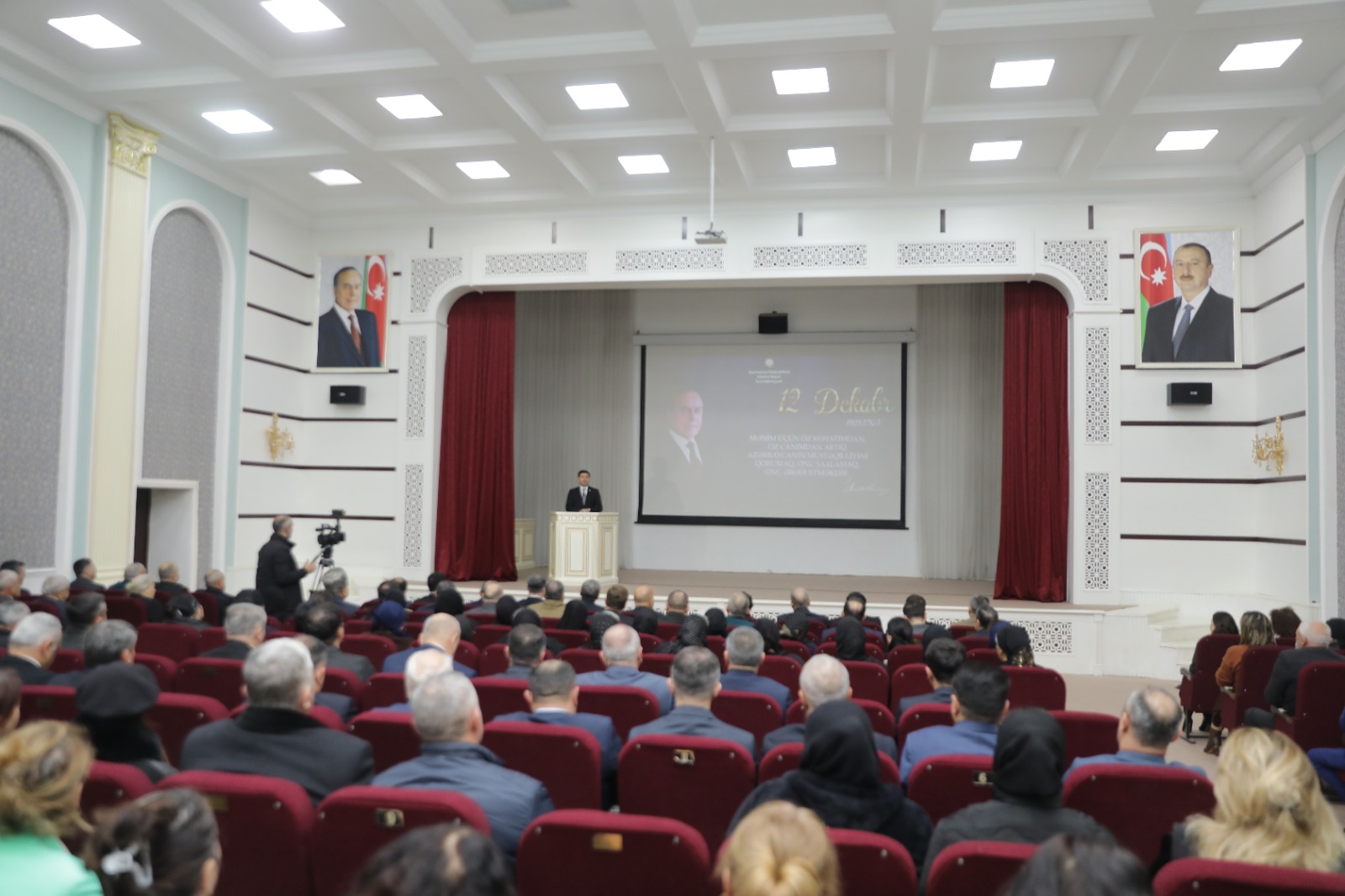 Xaçmaz rayonunda  "Əbədiyaşar Lider" adlı konfrans keçirilib (FOTO)