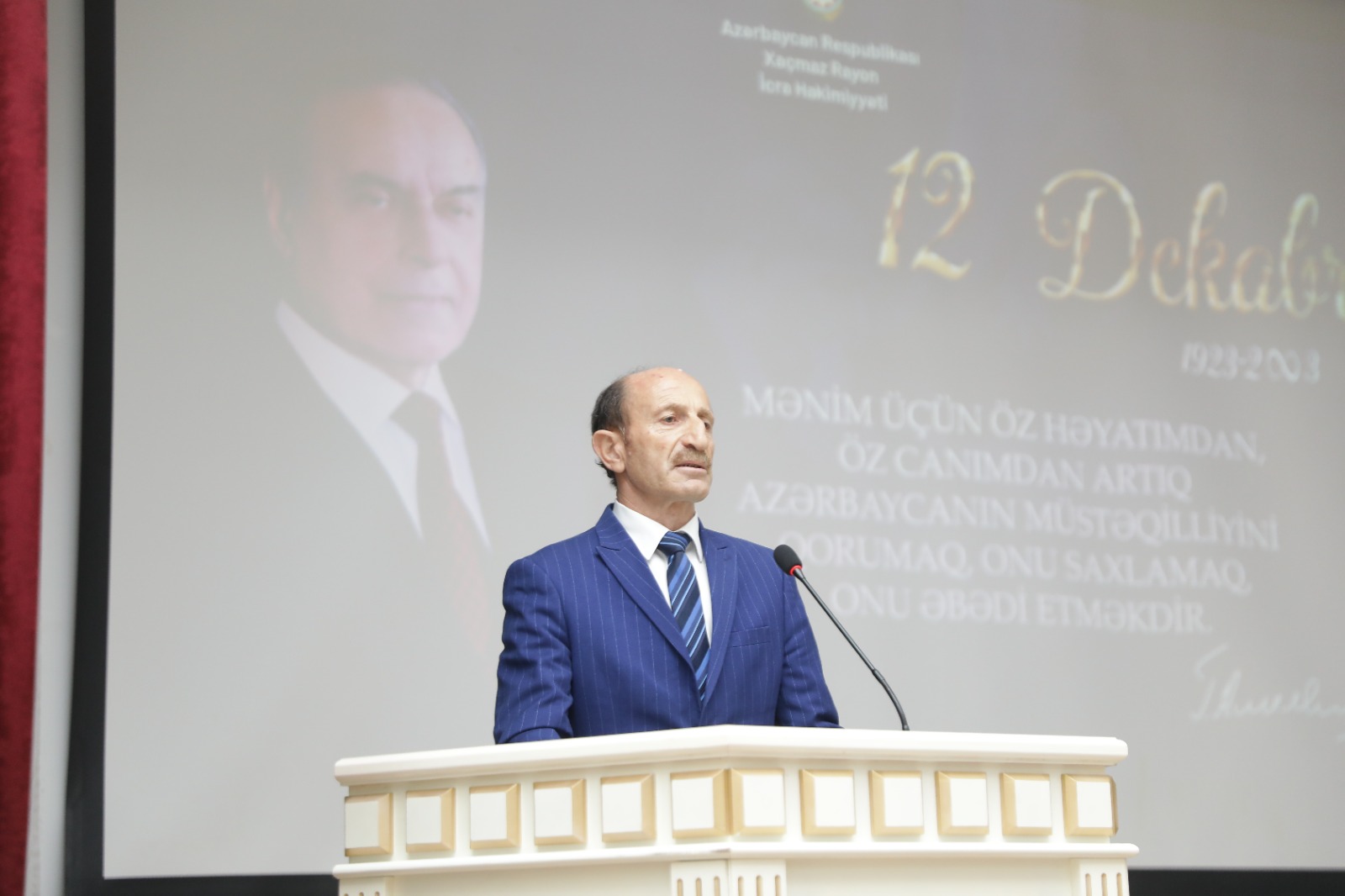 Xaçmaz rayonunda  "Əbədiyaşar Lider" adlı konfrans keçirilib (FOTO)