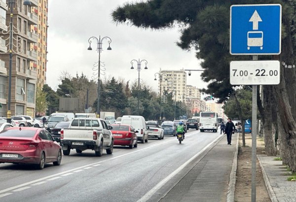 AYNA Bakıda müvəqqəti xüsusi zolaqların yaradılmasına başladı