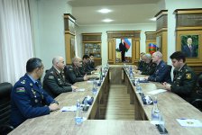 NATO Müdafiə Kollecinin nümayəndə heyəti ilə hərbi təhsil sahəsində məsələlərə dair fikir mübadiləsi aparılıb (FOTO)
