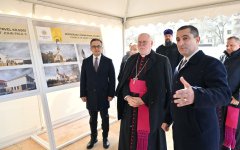 Bakıda II İoann Pavelin şərəfinə tikiləcək katolik kilsəsinin yerləşəcəyi ərazinin təqdisetmə mərasimi keçirilib (FOTO)