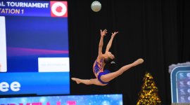 Bakıda bədii gimnastika üzrə "Qış nağılı" adlı beynəlxalq turnir start götürüb (FOTO)