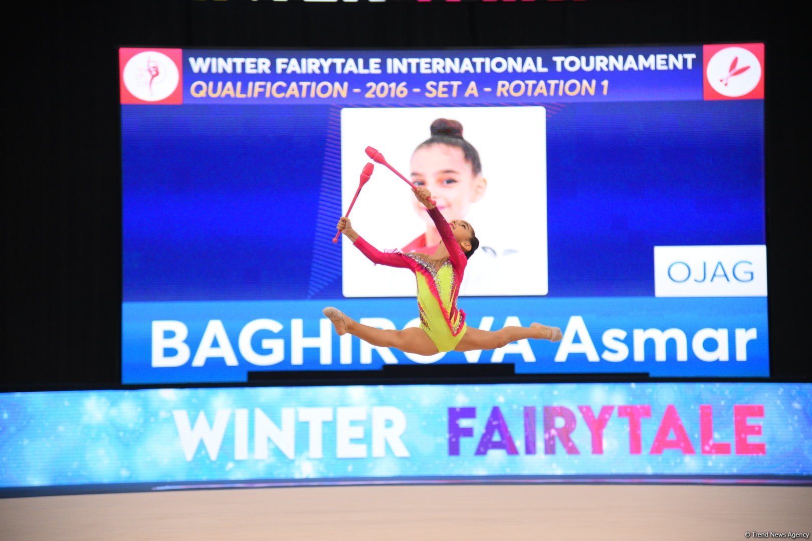 Bakıda bədii gimnastika üzrə "Qış nağılı" adlı beynəlxalq turnir start götürüb (FOTO)