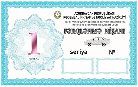 Sərnişindaşımada “Fərqlənmə nişanı”nın forması təsdiqləndi (FOTO)