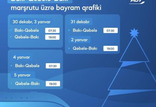 Bayramı günlərində Bakı-Qəbələ qatar reysləri təşkil ediləcək
